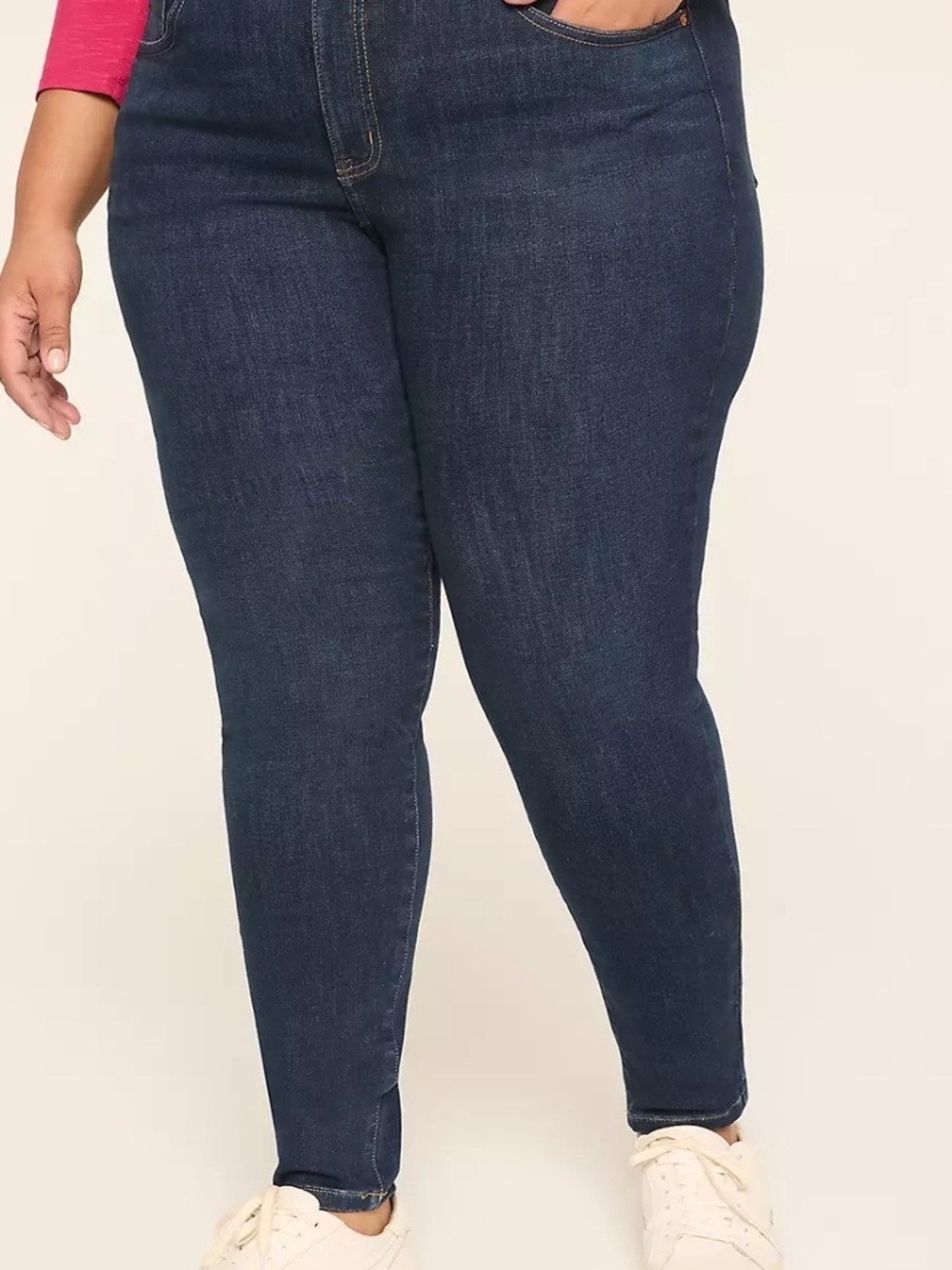 Lane Bryant Tighter Tummy Fit High-Rise Skinny Jeans Womens Size 18 Dark Wash